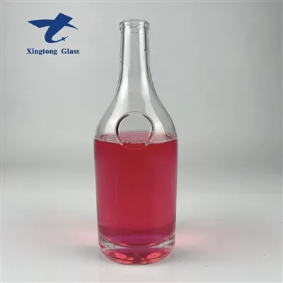 Botol Kaca Wishkey Leher Panjang Bulat